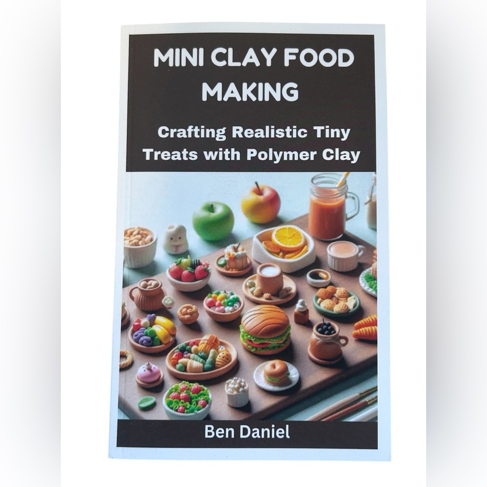 🎉3/$15 MINI CLAY FOOD MAKING BOOK NEW